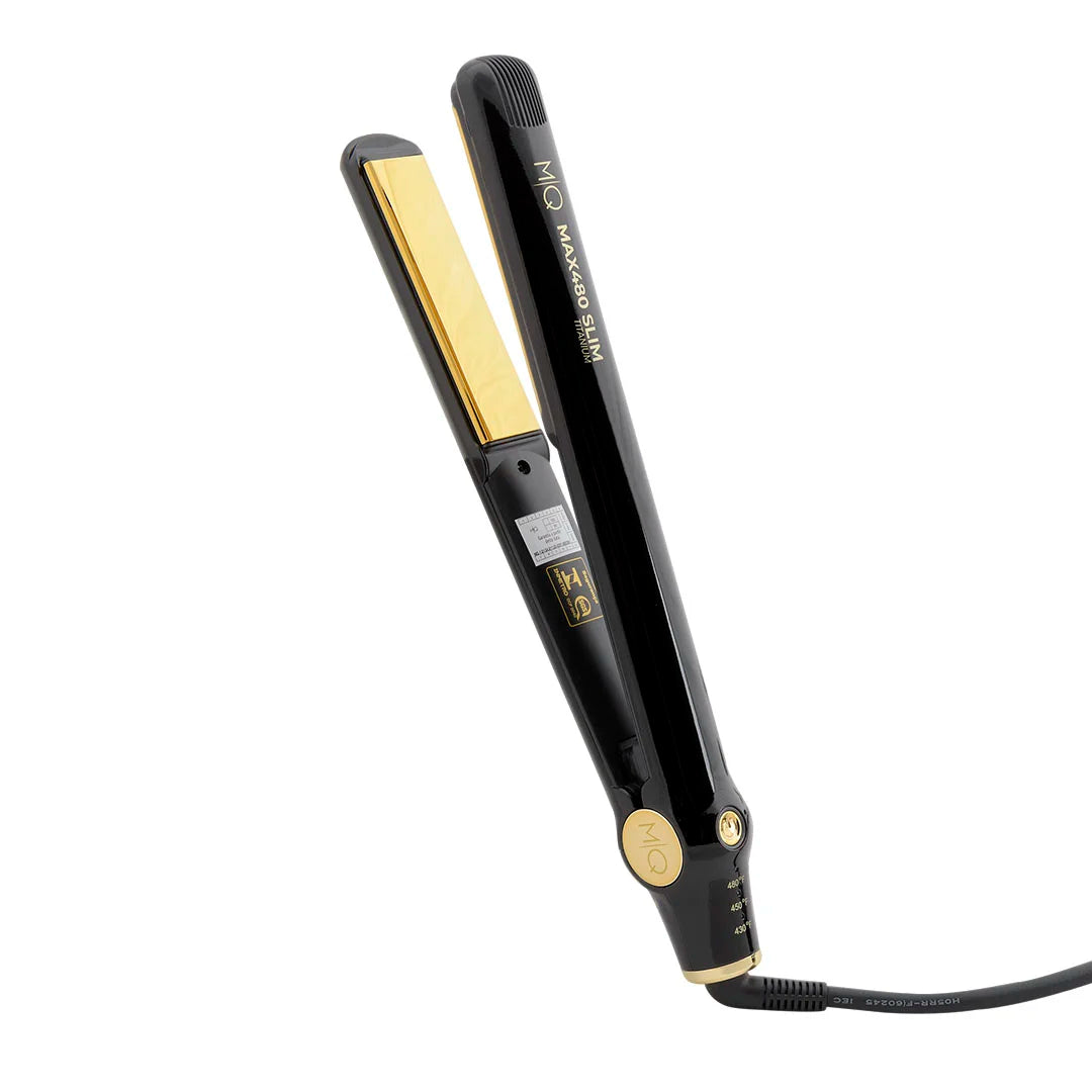 Plancha MQ MAX480 Slim de 25 mm para retoques de raíz y alisados profesionales